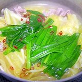 簡単、うまい！　もつ鍋風　豚肉鍋